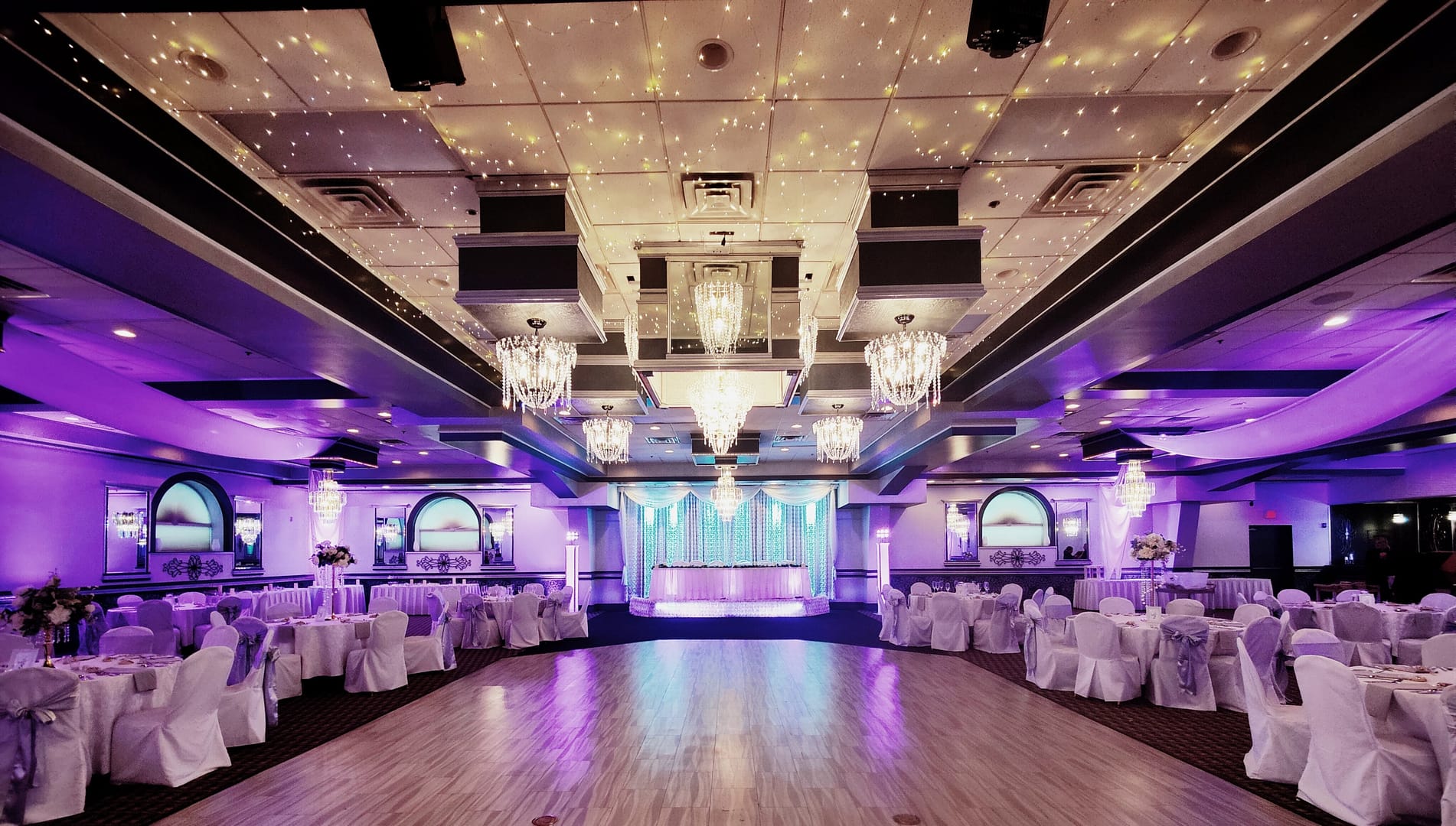 Akron Wedding DJ Lighting and Decor at Guy's Party Center In Akron Ohio