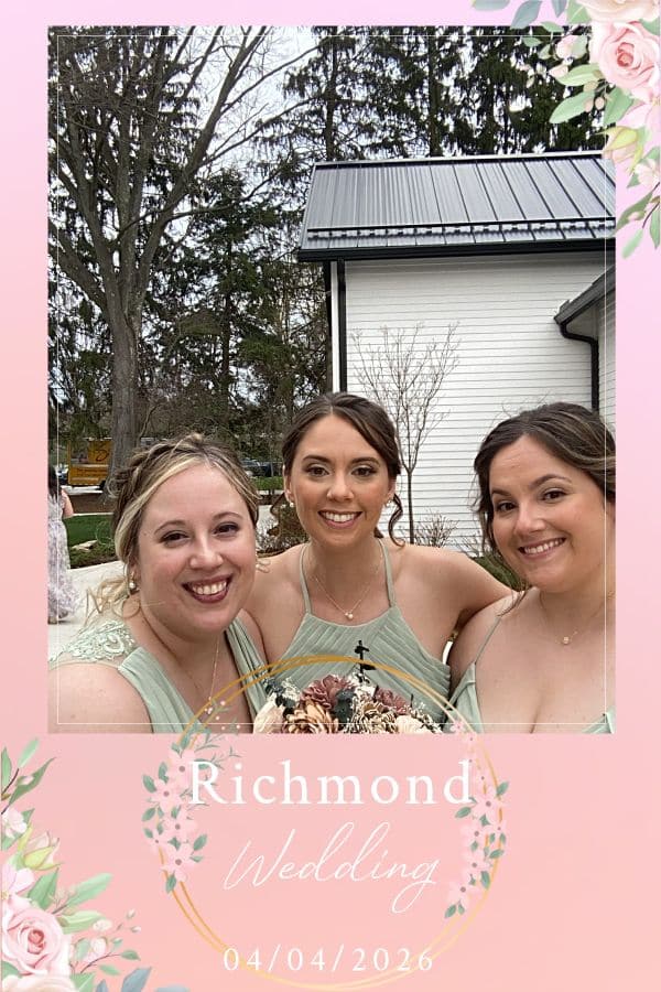 Akron photo booth rental at a wedding reception by Posh Sound and Lighting