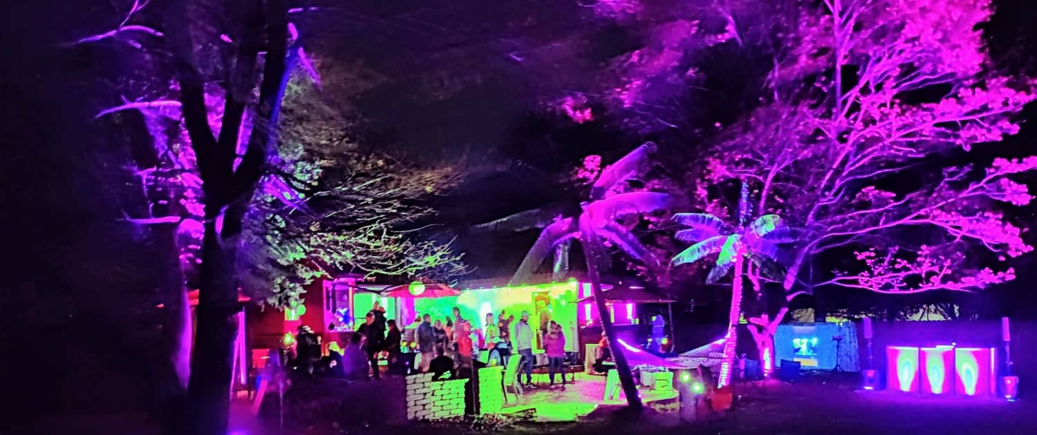 DJ lighting at a private event